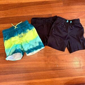 Kids Colorful and Black Shorts Set 3T